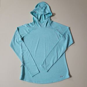 Under Armour Women's Aqua Threadborne Hooded Fitted HeatGear® Running Pullover